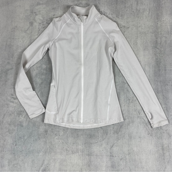 NEW Lorna Jane Unwind Zip Through Activewear Top XS Quick Dry Thumb Holes NWT - Picture 14 of 14